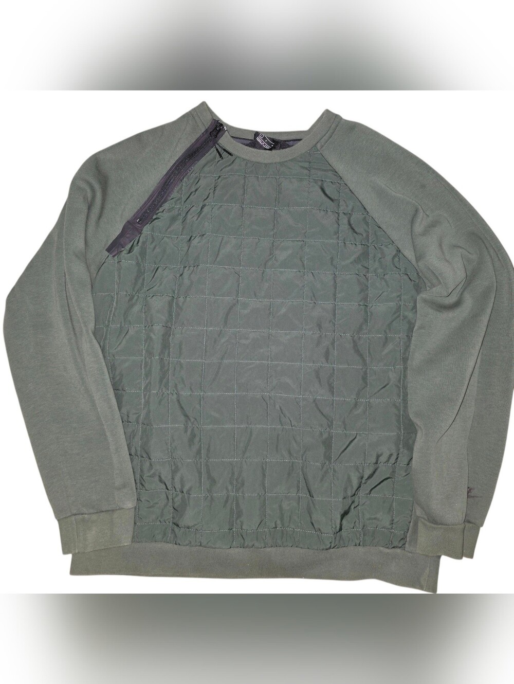 Nike Sportswear Tech Pack Quilted Crew Sweatshirt BV3697-337 Mens Large